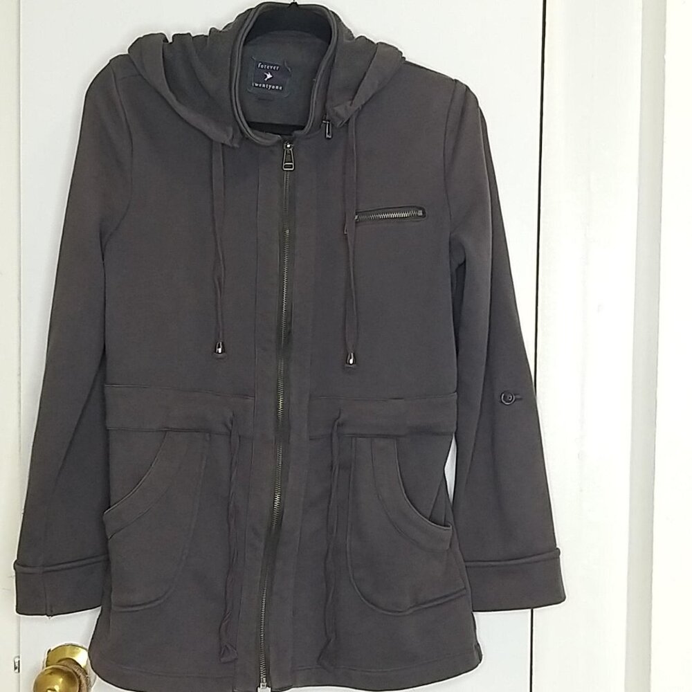 Forever 21 Grey Hoodie Sweater size S